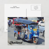 Postale Carte de poste Tuk Thailk (Devant / Derrière)