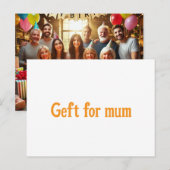 Postale carte de poste - vol pour la journée de la mère (Devant / Derrière)