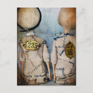 Postale carte de poupées steampunk