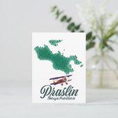 Postale carte de Praslin Seychelles (Debout devant)