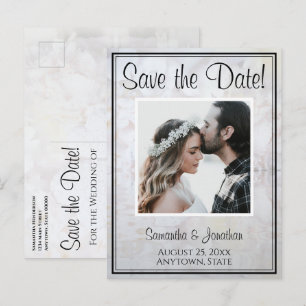 Postale Carte de préavis de mariage White Reflections