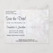 Postale Carte de préavis de mariage White Reflections (Dos)