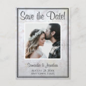 Postale Carte de préavis de mariage White Reflections (Devant)