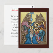 Postale Carte de prière baptisée Christ (Devant / Derrière)