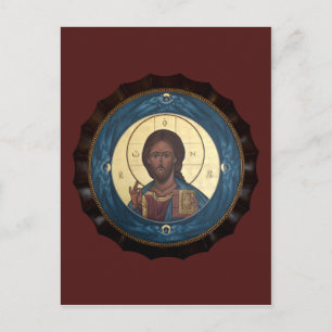 Postale Carte de prière Christ Pantocrator