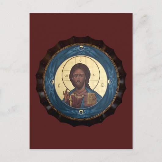 Postale Carte de prière Christ Pantocrator (Devant)