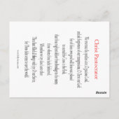 Postale Carte de prière Christ Pantocrator (Dos)