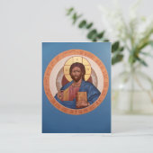 Postale Carte de prière Christ Pantocrator (Debout devant)