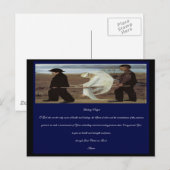 Postale Carte de prière de guérison pour les malades (Devant / Derrière)