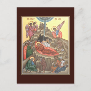 Postale Carte de prière de la Nativité du Christ