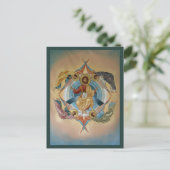 Postale Carte de prière de l'Ascension du Christ (Debout devant)