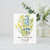 Postale Carte de prière de l'Écriture de 2 Corinthiens Mar (Debout devant)