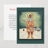 Postale Carte de prière de Matushka Olga d'Alaska (Devant / Derrière)