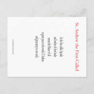 Postale Carte de prière de saint André