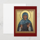Postale Carte de prière de Sainte Anna la martyre (Devant / Derrière)