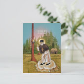 Postale Carte de prière de St. Séraphin de Sarov (Debout devant)