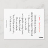 Postale Carte de prière du Christ Pantocrator (Dos)