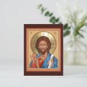 Postale Carte de prière du Christ Sauveur (Debout devant)
