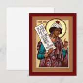 Postale Carte de prière du Saint Prophète Daniel Icon (Devant / Derrière)