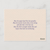 Postale Carte de prière funéraire Modèle photo :: 3A (Dos)