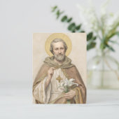 Postale Carte de prière funéraire Saint Joseph (Debout devant)