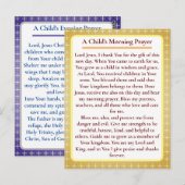 Postale Carte de prière pour enfants orthodoxes (Devant / Derrière)