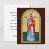 Postale Carte de prière Saint Abigail (Devant / Derrière)