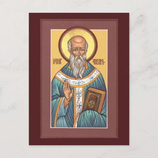 Postale Carte de prière Saint Aidan (Devant)