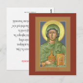 Postale Carte de prière Saint Anastasia (Devant / Derrière)
