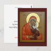 Postale Carte de prière Saint Anna (Devant / Derrière)