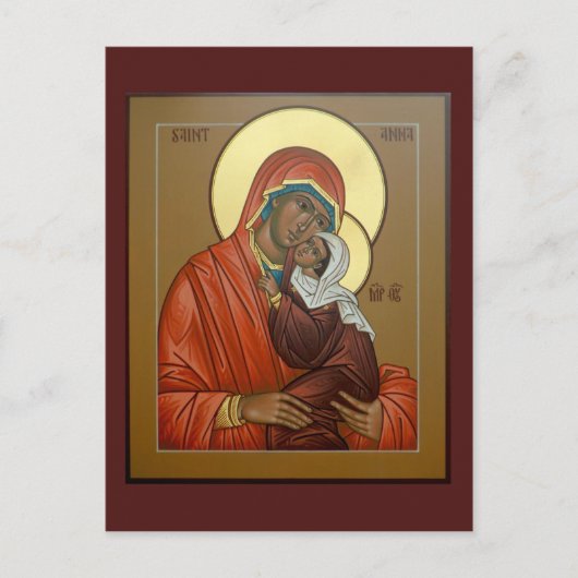 Postale Carte de prière Saint Anna (Devant)