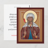 Postale Carte de prière Saint Genevieve (Devant / Derrière)