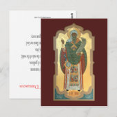 Postale Carte de prière Saint Jean de Damas (Devant / Derrière)