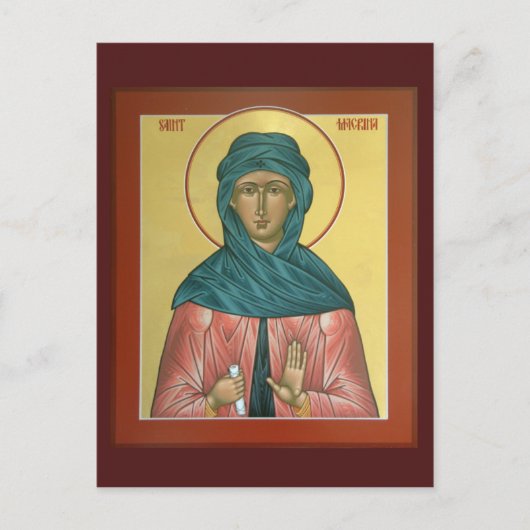 Postale Carte de prière Saint-Macrina (Devant)