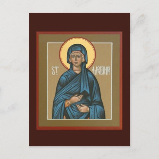 Postale Carte de prière Saint-Melania (Devant)