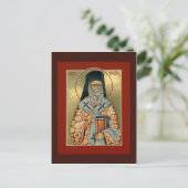 Postale Carte de prière Saint Nektarios (Debout devant)