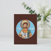 Postale Carte de prière Saint Nestor de Thessolonica (Debout devant)