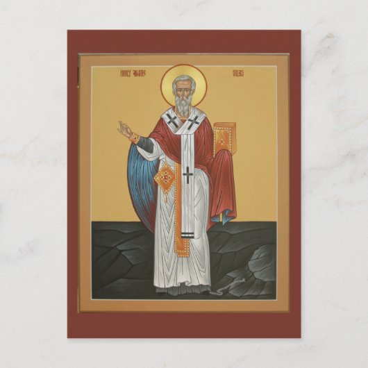 Postale Carte de prière Saint Silas (Devant)