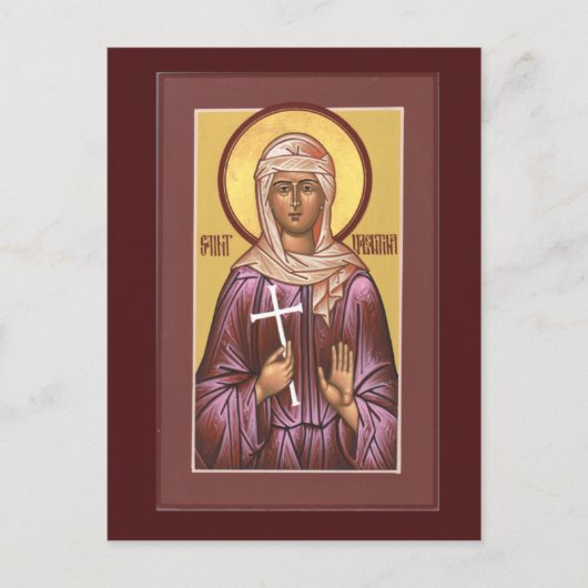 Postale Carte de prière Saint Valentina (Devant)