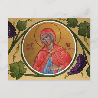 Postale Carte de prière Sainte-Anne