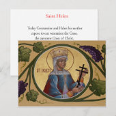 Postale Carte de prière Sainte-Hélène (Devant / Derrière)