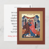 Postale Carte de prière Saints Joachim et Anna (Devant / Derrière)