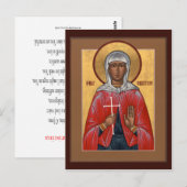 Postale Carte de prière St. Christina (Devant / Derrière)