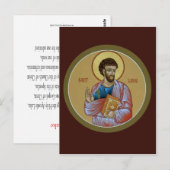 Postale Carte de prière St. Luke (Devant / Derrière)