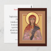 Postale Carte de prière St. Lydia (Devant / Derrière)