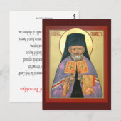 Postale Carte de prière St Raphael de Brooklyn (Devant / Derrière)