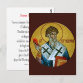 Postale Carte de prière St. Spyridon (Devant / Derrière)