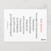 Postale Carte de prière St. Spyridon (Dos)