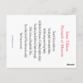 Postale Carte de prière St. Tikhon (Dos)