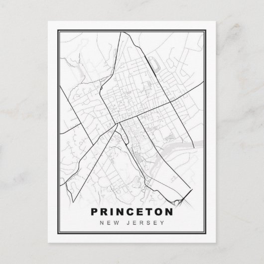 Postale Carte de Princeton (Devant)